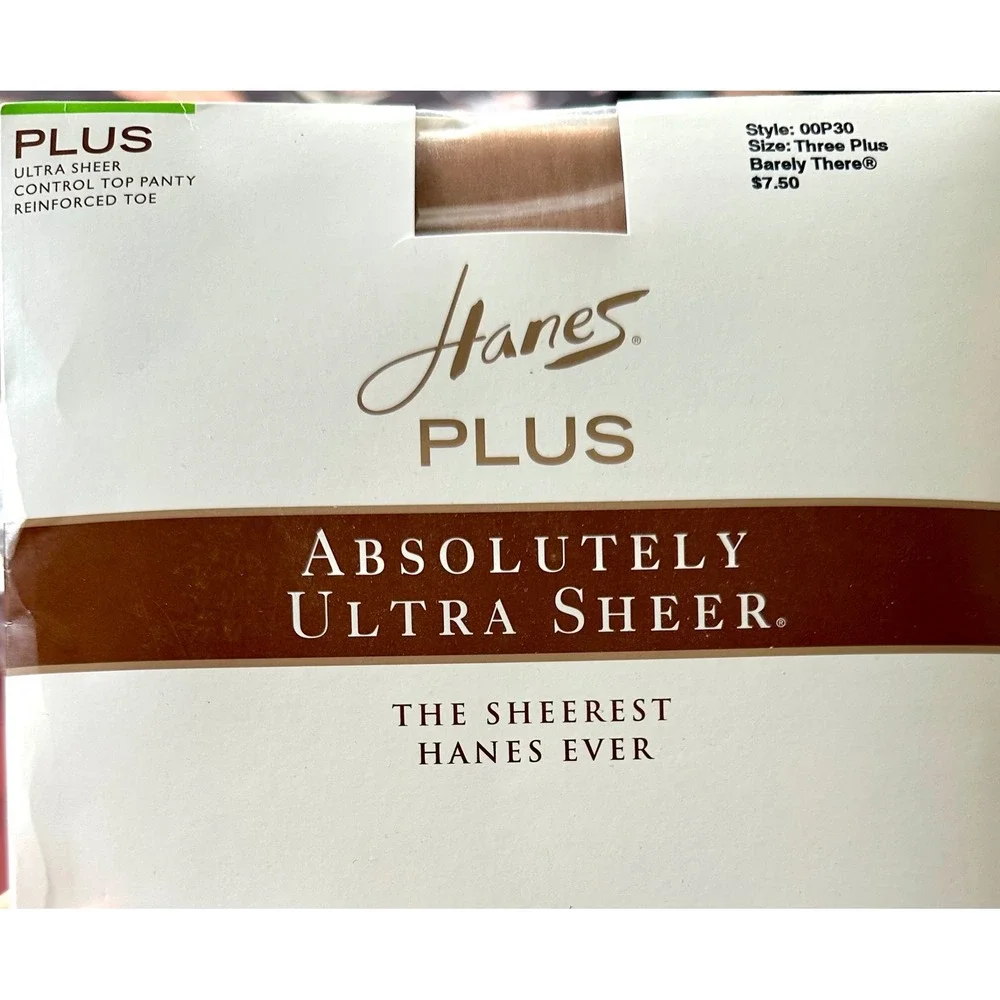 Hanes Plus Absolutely Ultra Sheer Pantyhose & Curves Sheer Socks Bundle 3X 4X